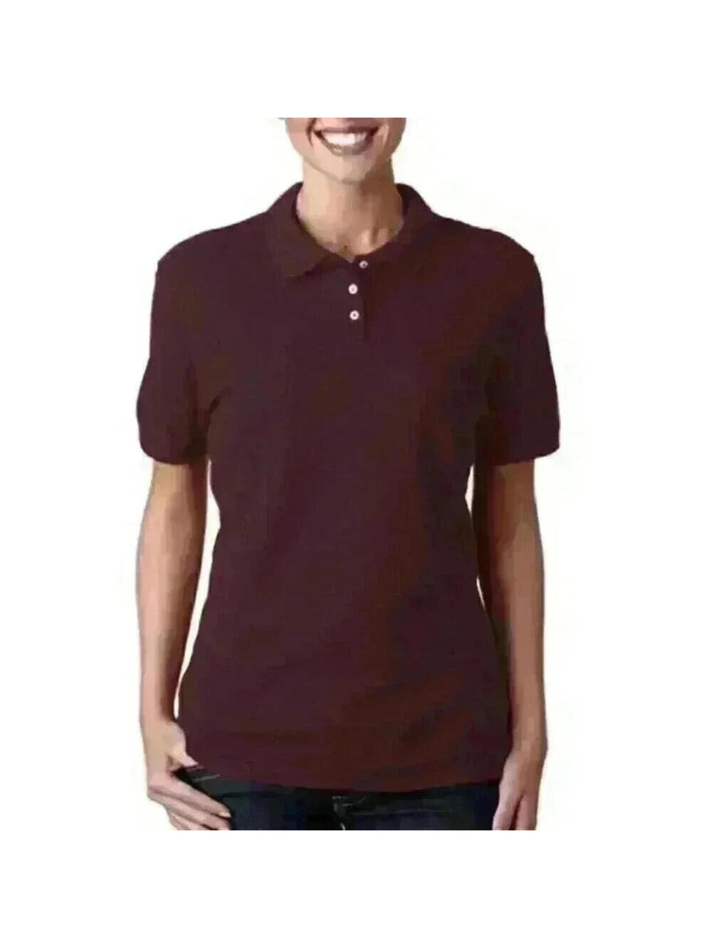 Maroon Purple Womens Polo Shirt Small Outer Banks Short Sleeves Cool DRI NEW